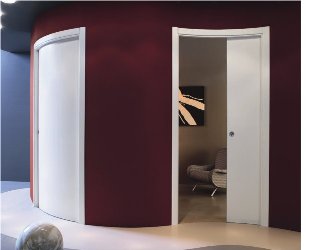 Curved Pocket Door